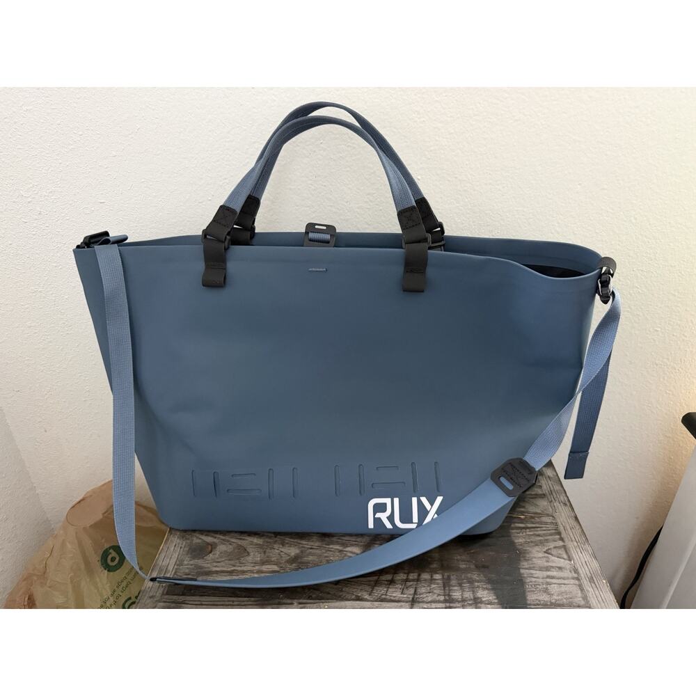 RUX Waterproof Tote Bag Blue Large Utility Travel Beach Camping Dry Bag 25L